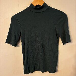 Marine Layer Mock Neck Green Turtleneck